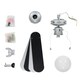 image 3 of ValueLights Mirage Blank And Grey Ceiling Fan Light Dimmable With Remote Control