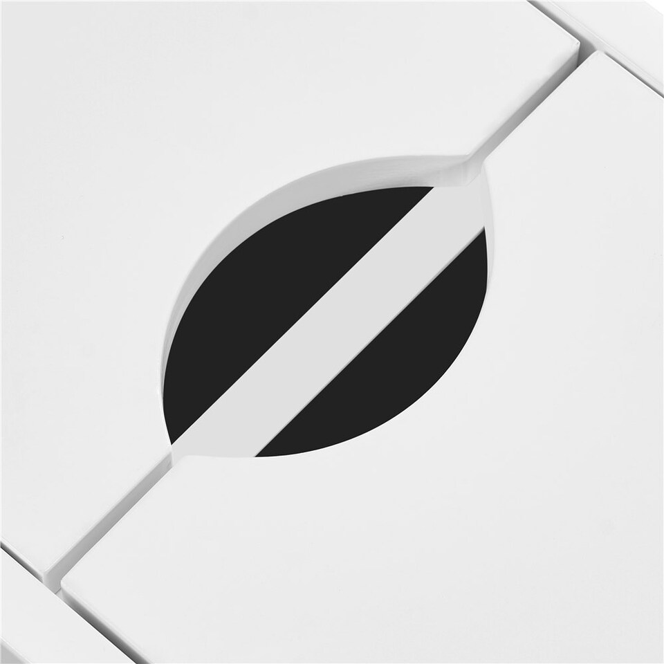 image 1 of Yaheetech Compact Freestanding Bathroom Organizer White White