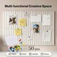 image 8 of Levede Felt Notice Board 12PCS Wall Tiles Pin Board Self Adhesive Beige 30x30cm