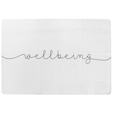 Text Wellbeing (Rug) White | L