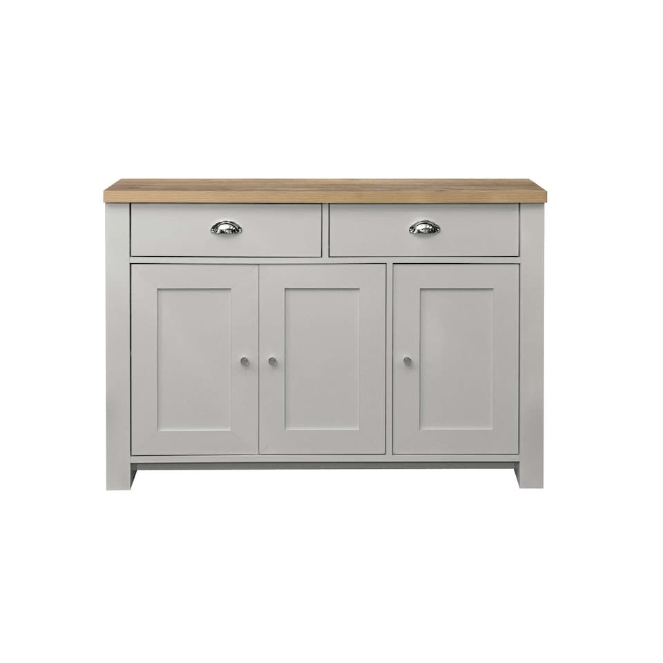 image 1 of Highgate 3 Door 2 Drawer Sideboard Grey