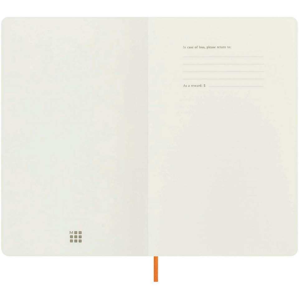 image 1 of Moleskine Capri Soft Cover Notebook - Orange - One Size