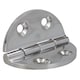 image 4 of Polished Door Circular Hinge 10 Pack Stainless Steel 64mm diameter 316 Marine Cabin