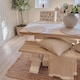 image 7 of KUKOON Handmade Boucle Area Rug Soft Pile Living Room Jute Plain 80cm x 150cm