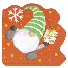 Gonk Shaped Red Christmas Luncheon Napkins 2 Ply 32cm - Pack of 20