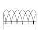 image 1 of Gothic Arch Garden Edge in Black Black
