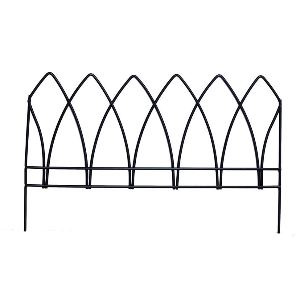 image 1 of Gothic Arch Garden Edge in Black Black