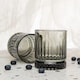 image 9 of Elysia Coloured Glasses Sets Drinking Glass Whiskey Tumblers | Grey | Set of 4 Grey 355ml | 4