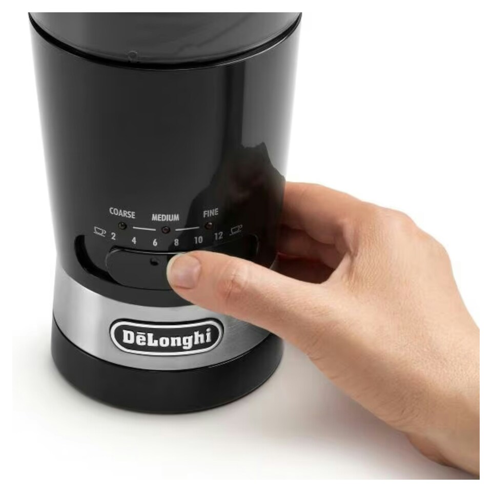 image 1 of De'Longhi Mill Coffee Grinder with 3 Grind Settings - KG210 Black