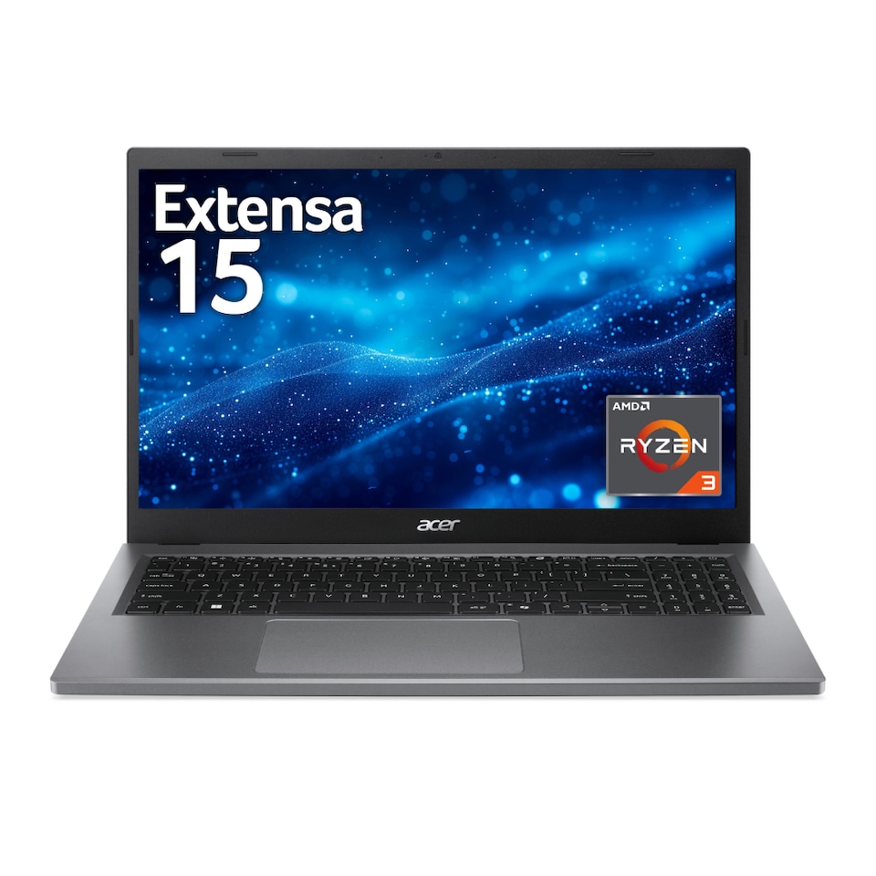 image 1 of Acer Extensa 15 EX215-24 AMD Ryzen 3 7320U 8GB RAM 256GB SSD 15.6 Inch Windows 11 Home Laptop - Grey - NX.EJ4EK.005