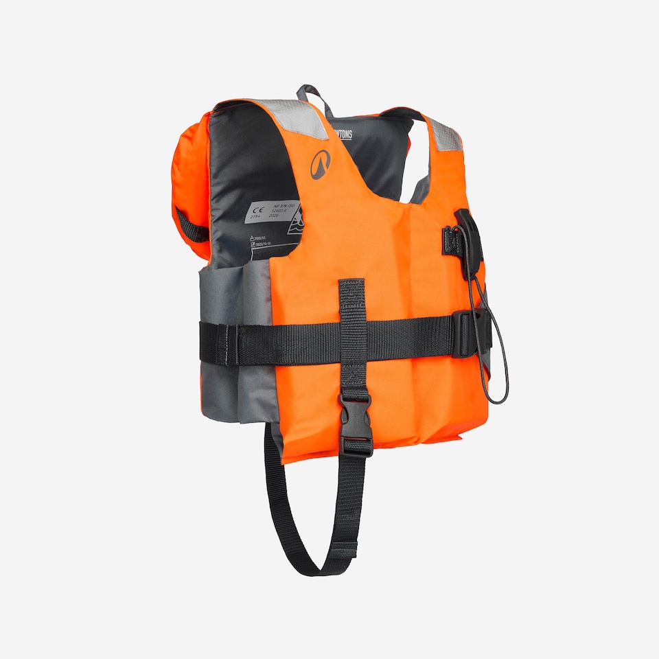 image 1 of Decathlon Kids’ 100N life jacket LJ100N Easy JR 15-40 kg - orange/grey