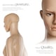 image 3 of Mannequin - adjustable, full body, life size, realistic proportions, glass plate stand | Cream | beige | Male | 1