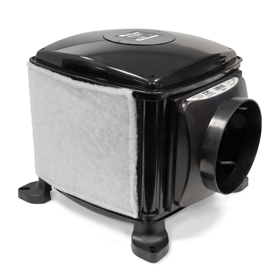 image 1 of Dryzone Loft Cube Quiet PIV Unit with Heater - Whole-House Positive Input Ventilation Kit for 1-5 Bedroom Homes