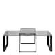 image 2 of Katrine Coffee Table Set with Smoked Glass Top