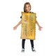 image 1 of Willy Wonka & The Chocolate Factory Childrens/Kids Golden Ticket Tabard - Gold/Black - One Size One Size