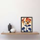image 2 of Pansy Flower Bloom Simple Bold Floral Home Decor Black Framed Wall Art Print A4