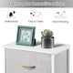 image 5 of Yaheetech Lightweight Fabric Storage Tower with 3 Drawers Grey | Light Grey