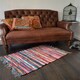 image 2 of Chindi Rag Rug - 60 x 90cm Fringed