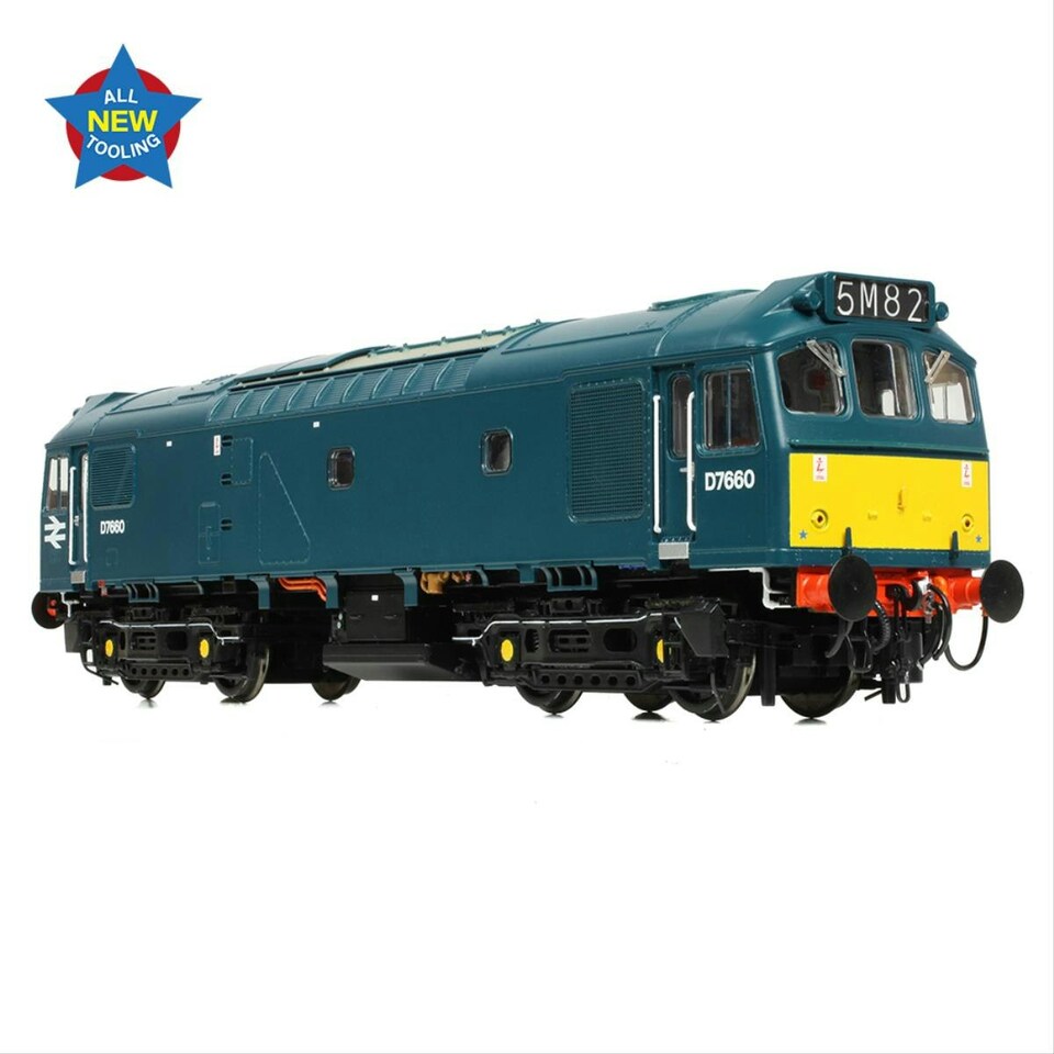 image 1 of Bachmann Class 25/3 D7660 BR Blue Small Yellow Panels