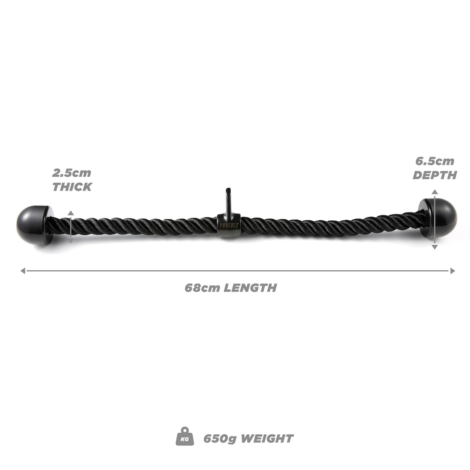 image 1 of Phoenix Fitness Tricep Rope Attachment