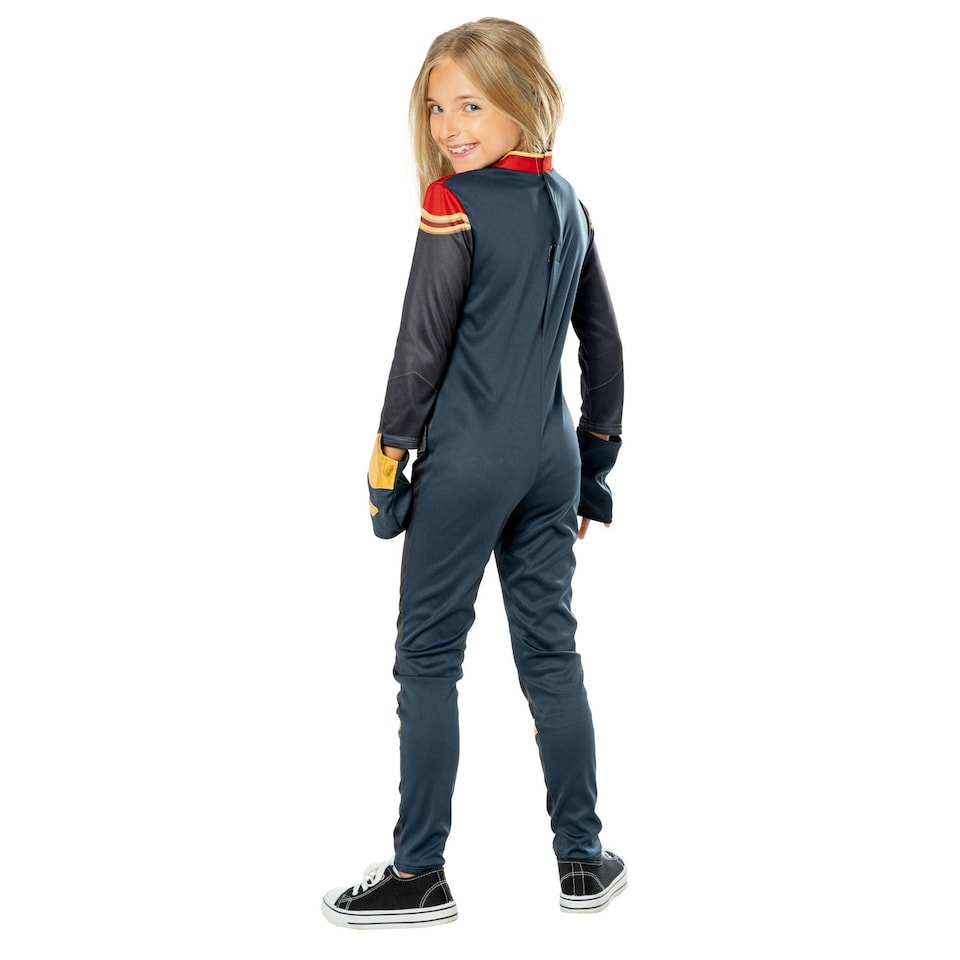 image 1 of Captain Marvel Childrens/Kids Costume - Navy Blue/Red/Gold - 7-8 Years 7