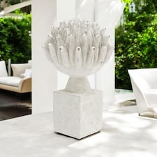 Decorative Garden Flower Ornament - Resin - L17 x W17 x H27 cm