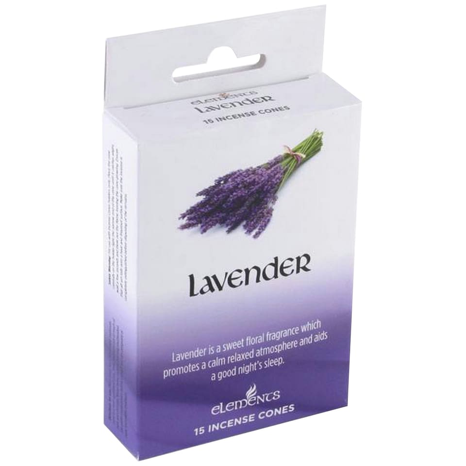 image 1 of Elements Lavender Incense Cones (Box Of 12 Packs) - Purple - One Size