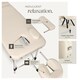 image 3 of Massage Table - 2-zone bed, aluminium frame, with carry bag, head- and armrests | Cream | beige | 1