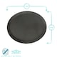 image 3 of Argon Tableware Oval Non-Slip Serving Tray - 79cm x 66cm - Black | Black | Black