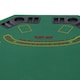 image 9 of HOMCOM 8 Player Folding Games Poker Table with Chip Cup Holder Steel Base Felt Top Octagon Blackjack Green