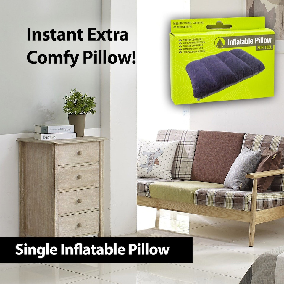 image 1 of VFM e-Store Summit Flocked Inflatable Pillow
