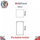 image 4 of Portable Toilet Blue Slot Car Track Scenery x 1 1:32 Scale Wasp P