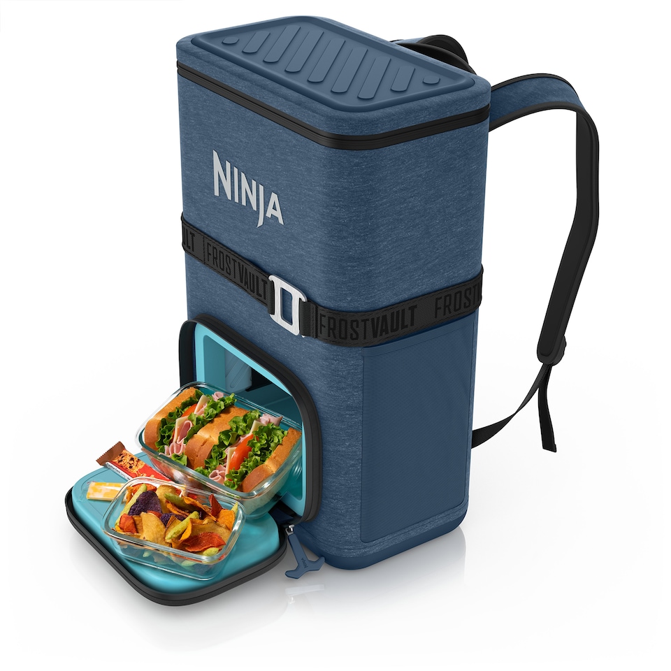 image 1 of Ninja Outdoor FrostVault Go 17L 24-Can Backpack Soft Cooler FF124EUUKNV Navy