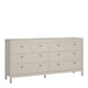 image 1 of Madrid Double Dresser 4+4 Drawers in Cashmere N/A