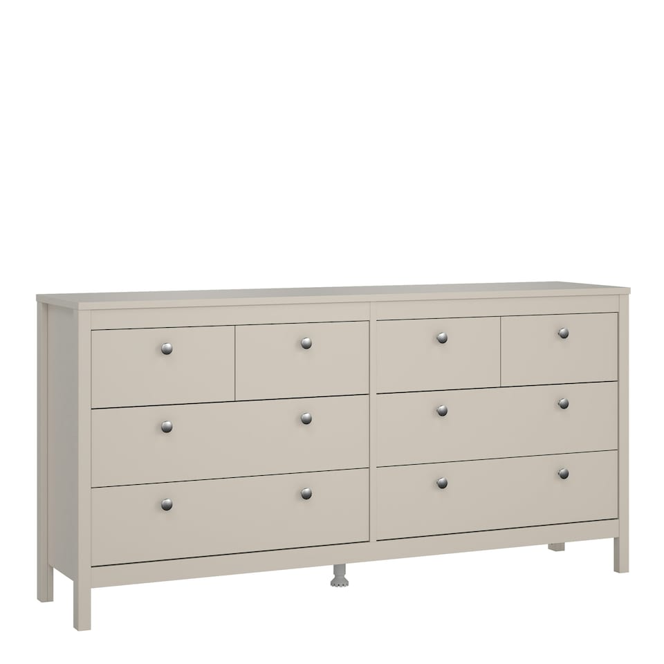 image 1 of Madrid Double Dresser 4+4 Drawers in Cashmere N/A