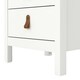 image 9 of Barcelona Bedside Table 3 Drawers in White
