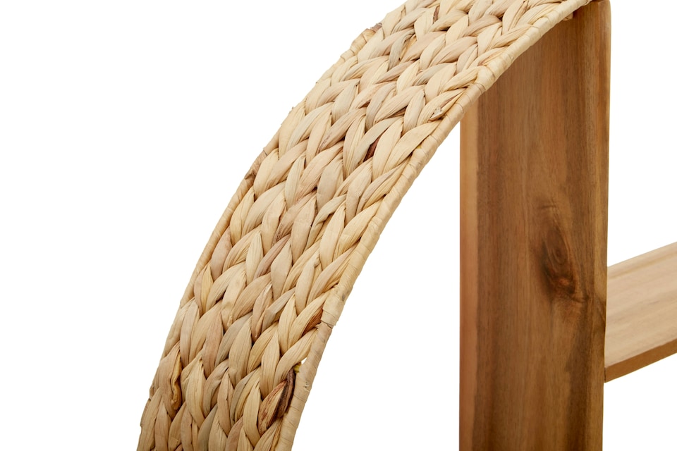image 1 of Orsina Functional Design Water Hyacinth Wall Shelf, Stylish Box Shelf, Durable Wall Storage For Livingroom