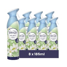 Febreze White Jasmine Air Freshener Spray 185ml 8 Pack