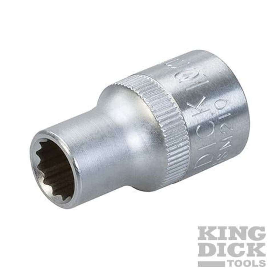 King Dick Socket SD 1/2" Metric 12pt - HSM210