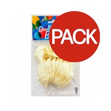 Globos Payaso Macaroon Latex Balloons (Pack of 20) - Vanilla - One Size