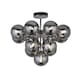 image 1 of CGC BUBBLE Chrome & Smoked Glass Ceiling Pendant Chrome