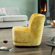 image 5 of Camarillo Swivel Base Fabric Accent Chair - Mustard