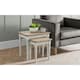 image 1 of Premium Grey Lacquered Nest of Tables | Grey | Grey