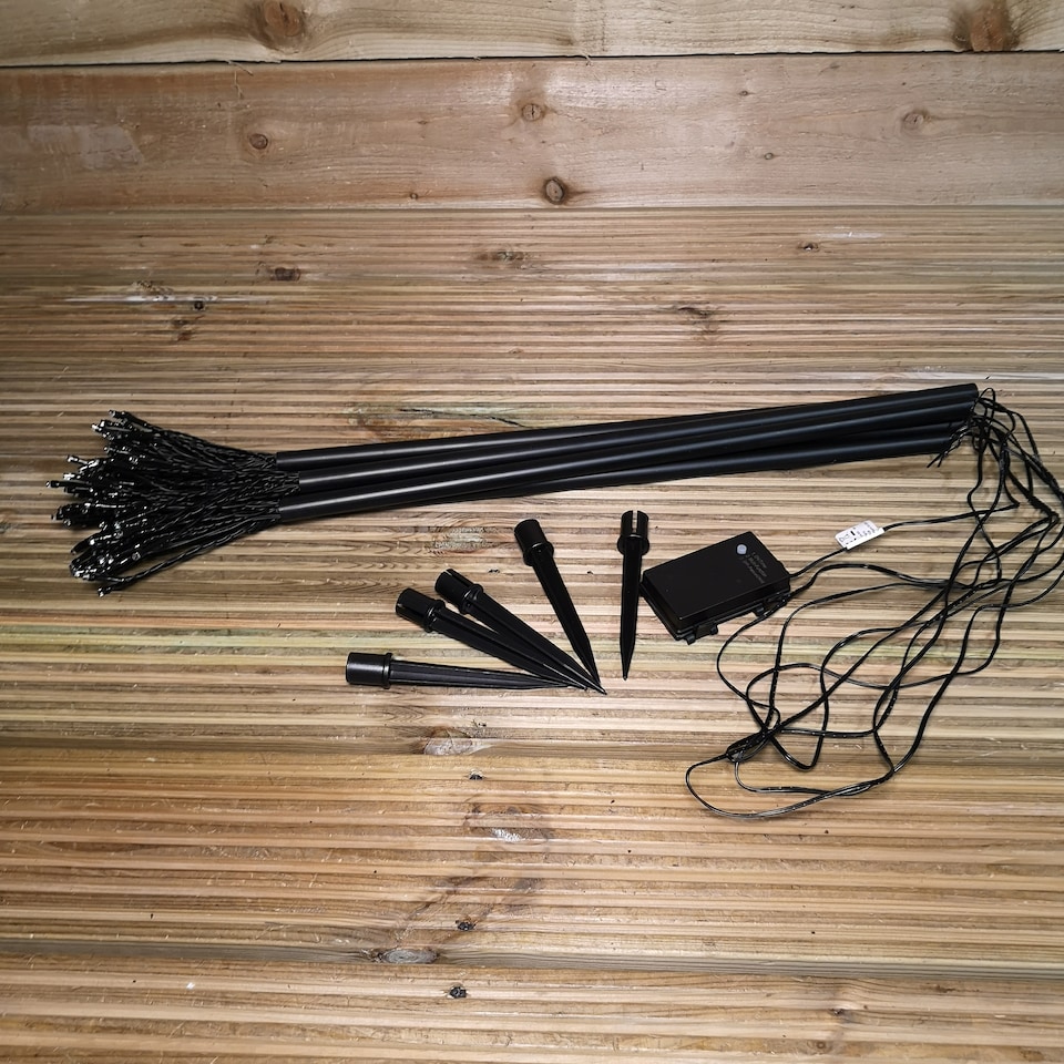 image 1 of 5pcs 63cm 120 LED Battery Operated Sparkler Path Lights with Timer in Multicoloured