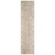 image 1 of KUKOON Neutral Beige Geometric Medallion Bordered Runner Rug 60cm x 240cm
