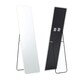 image 1 of Living and Home Modern Rectangular Metal Floor Mirror