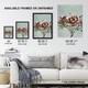 image 3 of Tree Peonies Pink Flower Blooms Vintage Wall Art Print Kazumasa 12x16"