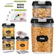 image 1 of 6 x 1.2 Litre Easy To Use Durable Cereal & Dry Food Storage Containers Food Grade Approved Clear