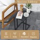 image 3 of COSTWAY C-Shaped Side Table Industrial Metal End Table Grey