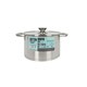 image 2 of Pot with Glass Lid Quttin Hermes Steel 4 L (4 Units) N/A